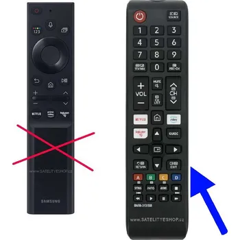 Samsung UE55AU7172 dálkový ovladač náhradní tlačítkový
