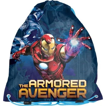 Školní sáček PASO Sáček / vak na přezůvky a tělocvik Avengers Armored 38x34 cm
