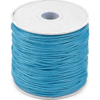 Příze Šňůra bavlněná Ø1 mm voskovaná, barva 30 modrá