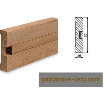 soklová lišta NOVÁK Podlahová - soklová lišta 70x16M dub surový DU7016M