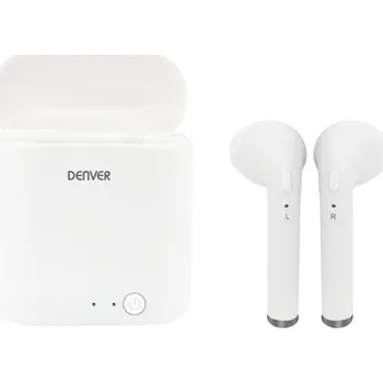 Sluchátka Denver TWQ-40 špuntová sluchátka (In Ear) Bluetooth® bílá