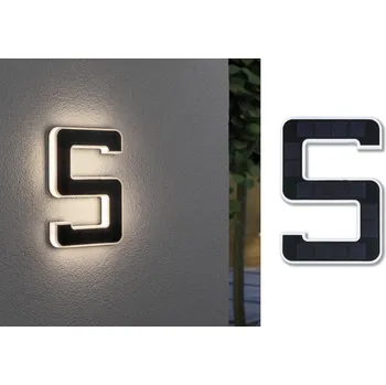 Stojací lampa Paulmann 79846 4000870798461 solární osvětlení čísla domu Energetická třída (EEK2021): G (A - G) 0.20 W teplá bílá černá