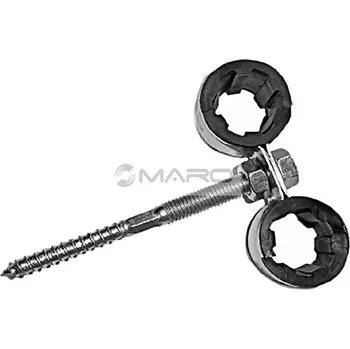 Vodovodní potrubí Solida Dvojobjímka 2 x 22 mm s kombi šroubem 8 x 100 mm, 314800022