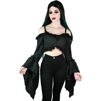 Dámské tričko tričko dámské - Tessa Terror Chiffon Top - KILLSTAR - KSRA003494 - L
