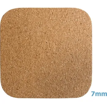 prostírání Korkové prostírání čtverec pod horké nádobí 25 x 25 x 0,7 cm