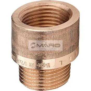 Fitinka Viega Prodloužení z červeného bronzu 3525 MF 3/8" x 10 mm, vícehran 10 mm, 440312