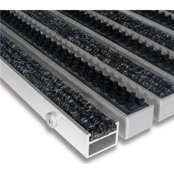 Rohožka Hliníková textilní čistící vnitřní kartáčová rohož Alu Extra - 60x90x2,7cm 80001315