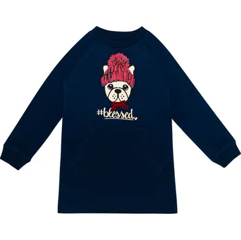 Dívčí oblečení Dívčí šaty - WINKIKI WKG 02891, tmavě modrá Barva: Modrá, Velikost: 98