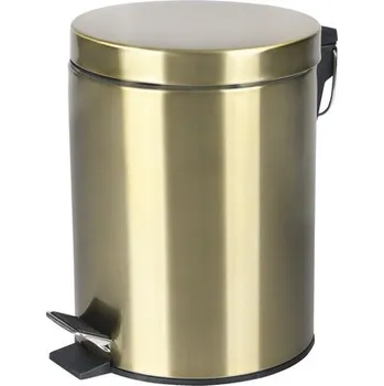 Odpadkový koš Odpadkový koš nášlapný 5 l zlatý