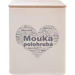 Dóza Polohrubá mouka SRDCE 11,5x11,5x14 cm