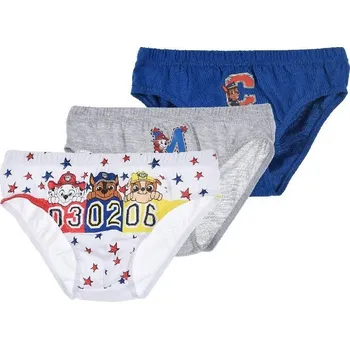 Modro-šedo-bílá sada slipů Paw Patrol - 3ks Velikost: 116/128
