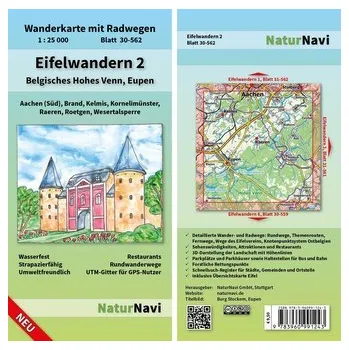 Eifelwandern 2 - Belgisches Hohes Venn, Eupen 1 : 25 000