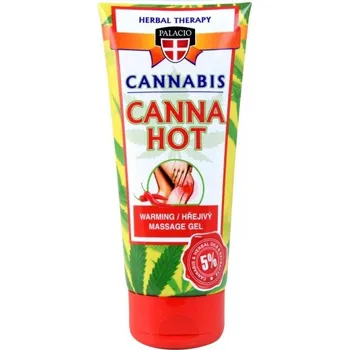 Masážní přípravek PALACIO CannaHot Hřejivý masážní gel 200 ml