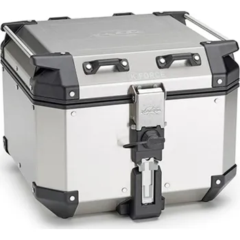 Zavazadlo na motocykl Monokey topcase k-force - 42l, kappa (stříbrný, hliník, 40,9x32,3x45,4 cm)