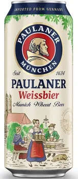 Pivo Paulaner Weizen plech 12° 0,5 l