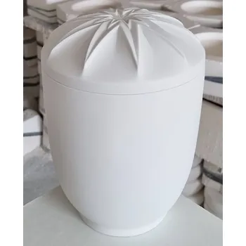 Smuteční dekorace Pohřební urna Diamant režná | neglazovaná | víko hvězdy