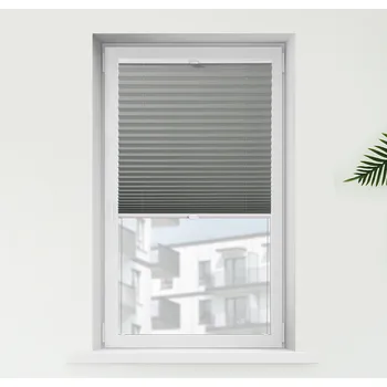 Roleta FOA Plisé roleta, Blackout, Ocelově šedá žíhaná, P 3-7954 , 20 x 50 cm