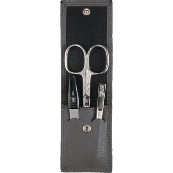 YES SOLINGEN cestovní kožená sada na manikúru 99260 taupe