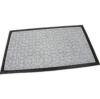 Rohožka Šedá textilní gumová čistící rohož FLOMA Rectangle - Deco - 45x75x0,8cm 89897025