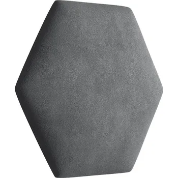 Obklad Eka Čalouněný panel Hexagon Trinity 40,5 cm x 35,3 cm - Tmavá šedá 2315