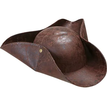Karnevalový doplněk WIDMANN Třírohý kožený klobouk