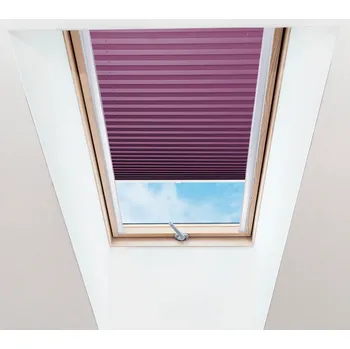 Roleta FOA Plisé roleta na střešní okna, Průsvitná, Fialová, P 016 , 30 x 80 cm