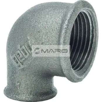 Instalatérský materiál GEBO Koleno černé 90° č.90 FF 3/4", 90-5S