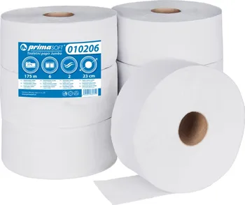 Toaletní papír PrimaSOFT Jumbo 2vrstvý 6 ks