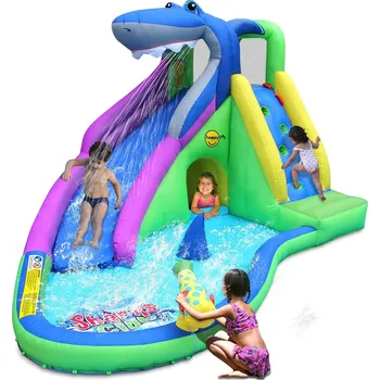 Skákací hrad Happy Hop Nový Sharks Club vodní skluzavka s bazénkem v nových barvách Happy Hop