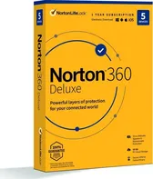 Norton 360 Deluxe 50 GB VPN krabicová verze 5 zařízení 1 rok