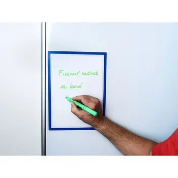 SOLLAU Magnetická kapsa A4 s výřezem - modrá