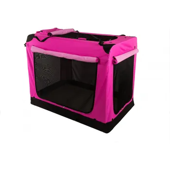 přepravka pro zvíře Kenelka, skládací box COOL PET Plus růžová velikost přepravního boxu: L 70*52*52cm