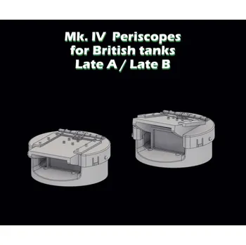 Plastikový model S.B.S model 1/35 Mk.IV Periscopes for British tanks Late A/B