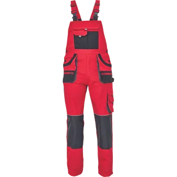 montérky FF HANS lacl kalhoty červená/antracit - v.46