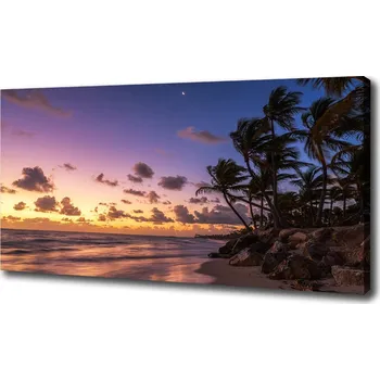 Obraz Foto obraz na plátně Západ na pláži