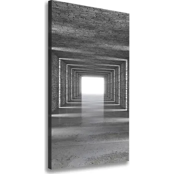 Obraz Vertikální Foto obraz na plátně Tunel z cihly