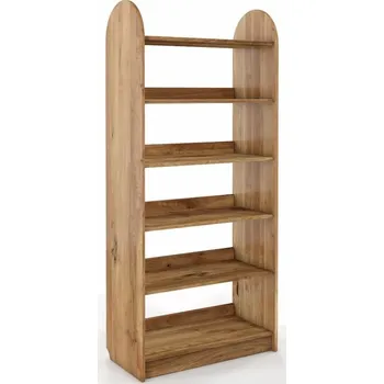 Knihovna Dubový regál Klip - 80 cm - bezbarvý olej