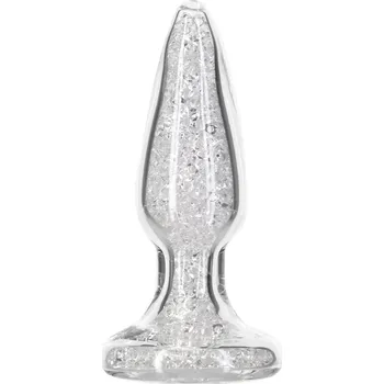 Anální kolík Pillow Talk Fancy Luxurious Glass Anal Plug with Bonus Bullet