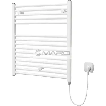 Radiátor Smart10 Roll Radiátor trubkový rovný elektrický 695 x 600 mm, bílý (včetně topné tyče 400 W), ROLL E 0695-0600-01