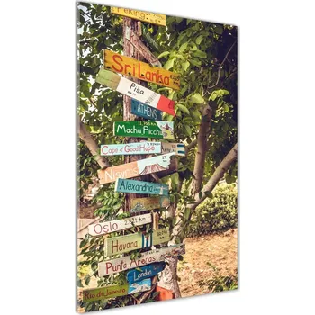 Obraz Vertikální Foto obraz sklo tvrzené Dopravní značka