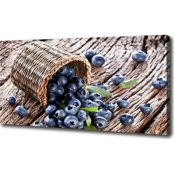 Obraz Foto obraz na plátně Borůvky v koši