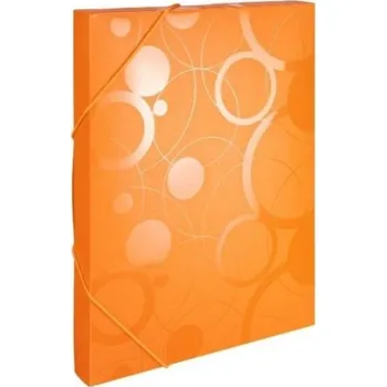 Archivační box Box na spisy A4, s gumičkou, Neo Colori, oranžová