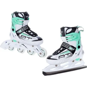 Brusle 2v1 Raven Profession white/mint Velikost bruslí: EU 28-32, Typ nože: Dámský (se zoubky)