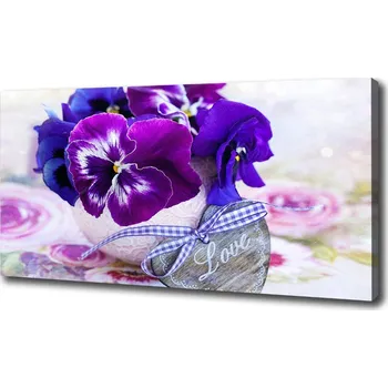 Obraz Foto obraz na plátně Fialové fialky