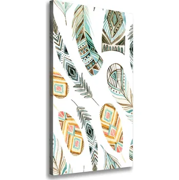Obraz Vertikální Foto obraz na plátně Etnická pírka