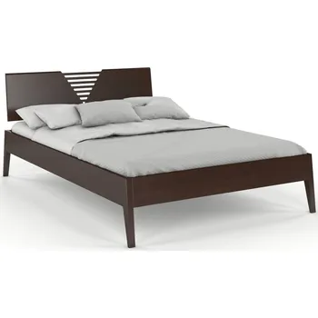 Postel Buková postel Wolomin - zvýšená Odstín moření: Palisander, Rozměr: 120x200