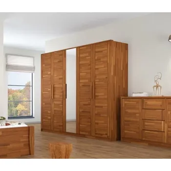 Šatní skříň Dubová šatní skřň Timo 5D
