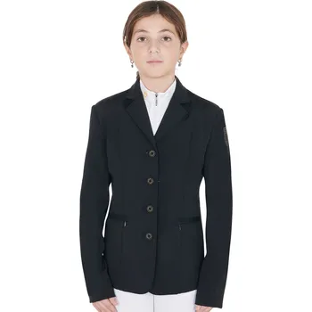 Jezdecké sako EQUESTRO Sako závodní Exclusive Equestro, dětské, černé 12 let