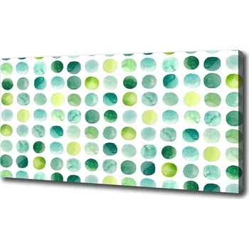 Obraz Foto obraz na plátně do obýváku Zelené tečky