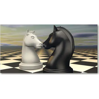 Obraz Fotoobraz na skle Šachy koně